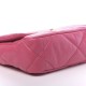 2CHANEL Goatskin Quilted Medium 19 Flap Dark Pink