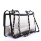 CHANEL Lambskin PVC Medium Coco Sand Flap Black