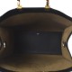 FENDI Calfskin Plexiglass Large Sunshine Shopper Tote Black