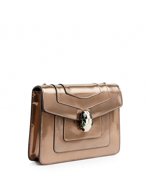 BVLGARI Serpenti Forever metallic-leather shoulder bag