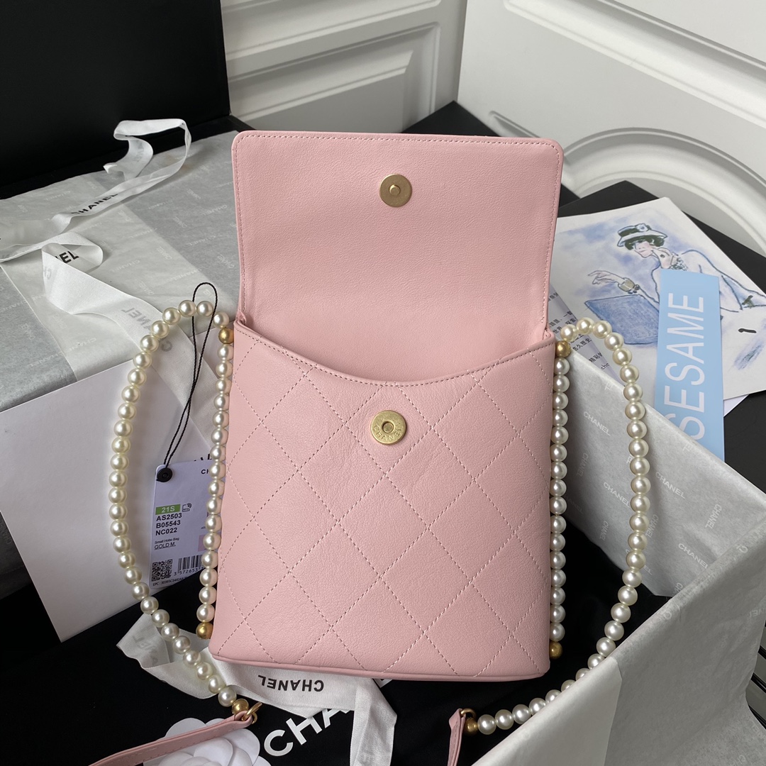 1chanel Small Hobo Bag Light Pink