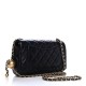 CHANEL Lambskin Quilted CC Pearl Crush Mini Rectangular Flap Black