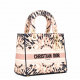 1Dior phantom powder light gold embroidery series Lady bag