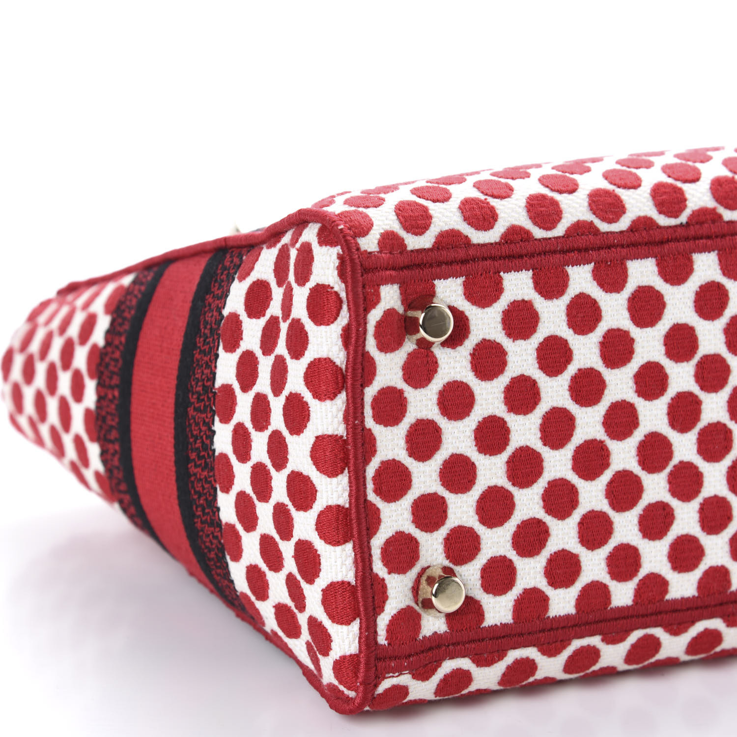 1DIOR Canvas Medium DiorAmour Dots Lady D-Lite Red