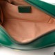 GUCCI Calfskin Matelasse Small GG Marmont Bag Emerald Green