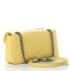 1GUCCI Calfskin Matelasse Small GG Marmont Shoulder Bag Pastel Yellow