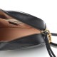 GUCCI 1Calfskin Matelasse Small GG Marmont Chain Shoulder Bag Black