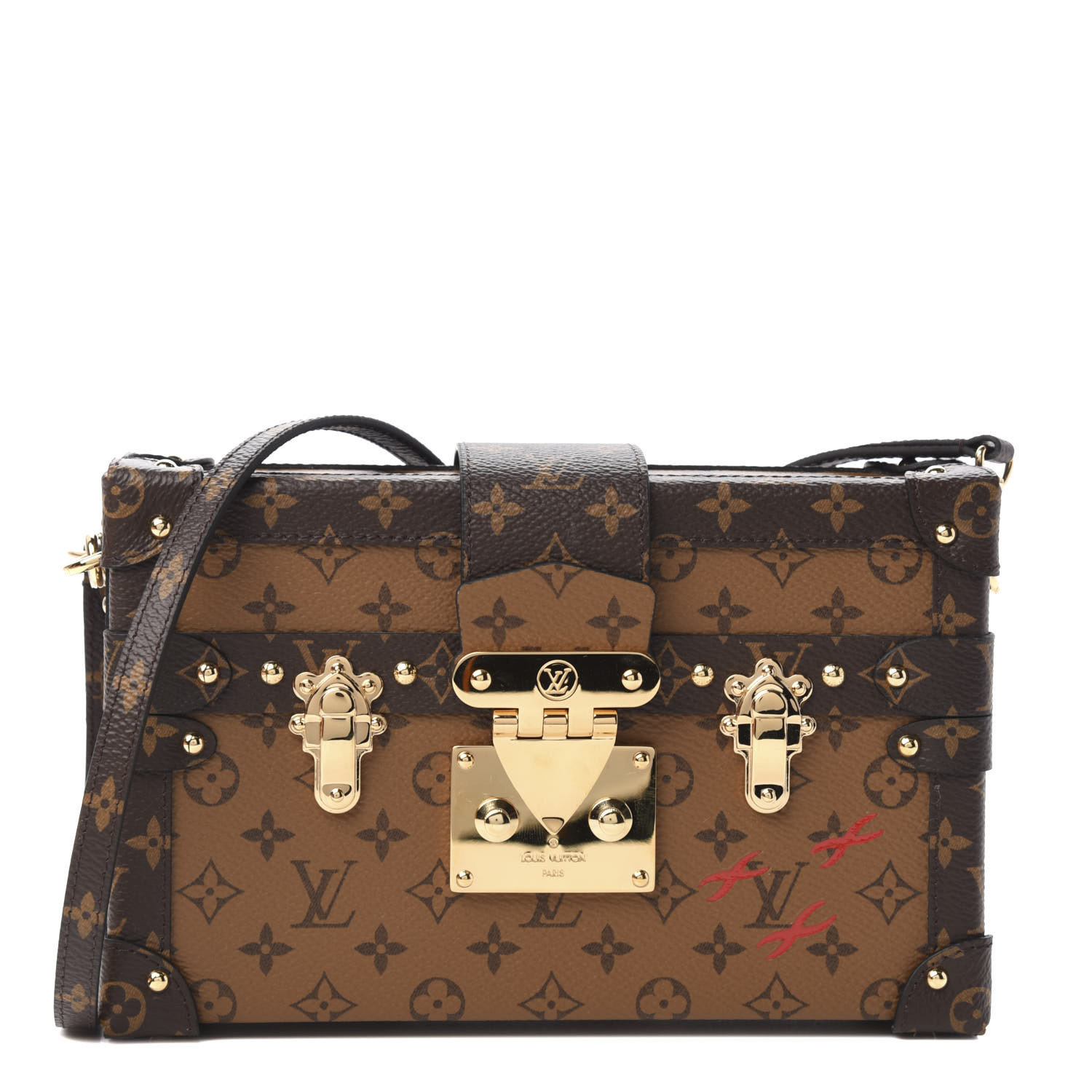 LOUIS VUITTON Reverse Monogram Petite Malle