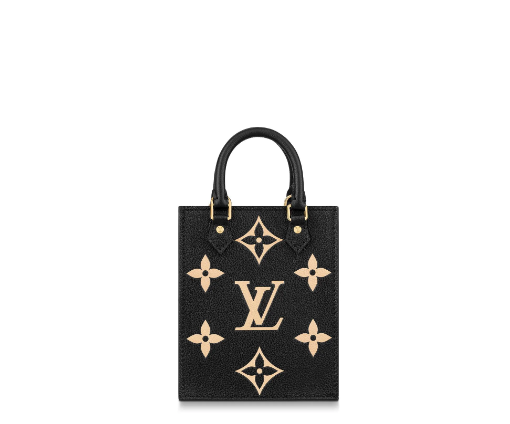 1Louis Vuitton Petit Sac Plat Bag Monogram Empreinte Black Silkscreen Organ Bag