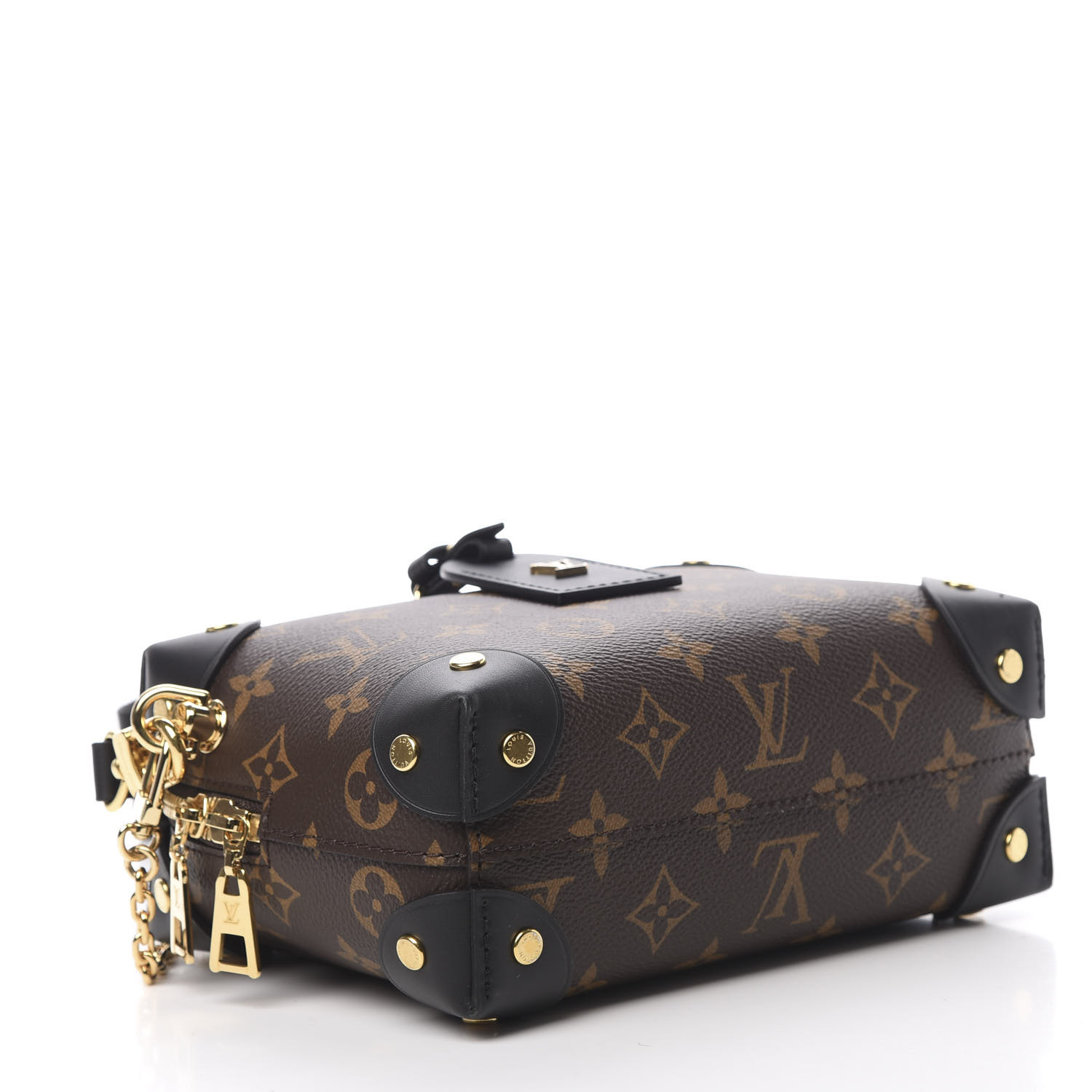 LOUIS VUITTON 1Monogram Petite Malle Souple Black