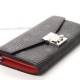 MCM Visetos Large Patricia Wallet On Chain Black Red