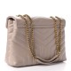 YSL Calfskin Y Quilted Monogram Medium Loulou Chain Satchel Light Natural