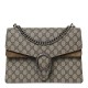 GUCCI GG Supreme Monogram Medium Dionysus Shoulder Bag Taupe